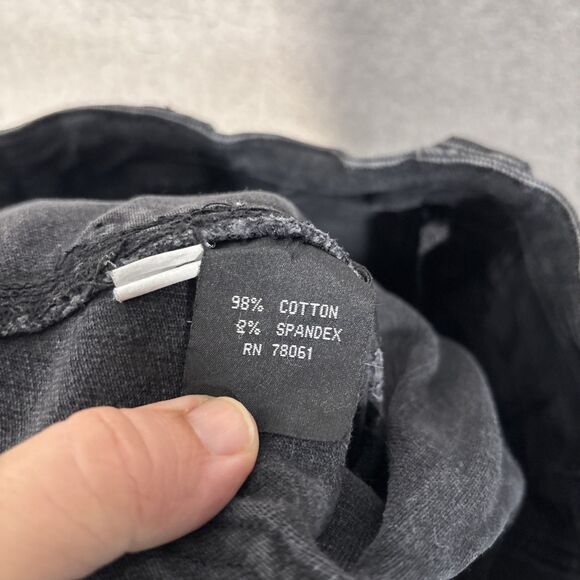 Tripp NYC Jeans Women’s Size 28x29 Black Skinny Low Rise Zip Punk Emo Goth - Picture 9 of 15